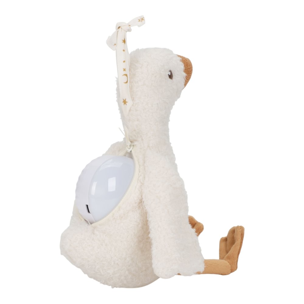LD Knuffelgans Licht & geluid  - wit - Little Goose