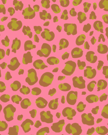Katoenen shopper leopard grapefruit