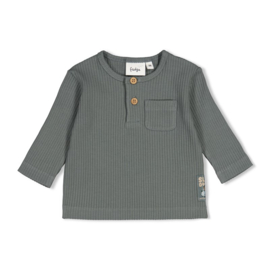 Feetje long sleeve rib groen - Beep Beep