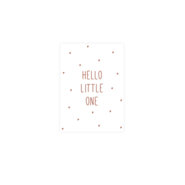 Wenskaart Hello Little one