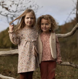 LD Longsleeve roze met bloemenprint