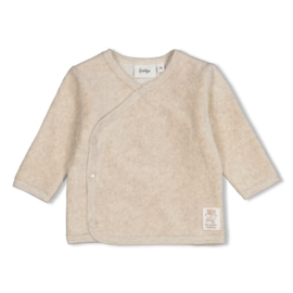 Feetje overslag shirtje velours rib - The Cuddle Company
