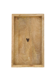 SERVETHOUDER HOUT HARTJE 11 X 20CM - ZUSSS