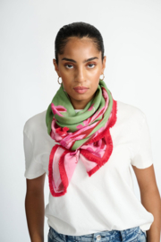 SHAWL FLY AWAY GREEN - POM AMSTERDAM