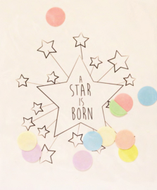 CONFETTI CARD A STAR IS BORN  - THE GIFT LABEL