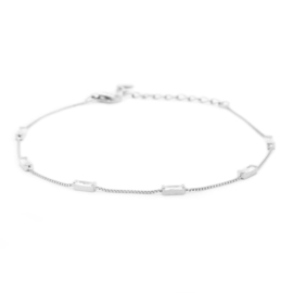 BRACELET BAGUETTES SILVER - KARMA