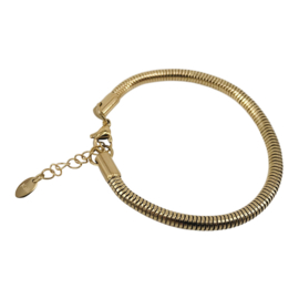 SCHAKELARMBANDJE ROND 4.0 MM GOUD  - KALLI KALLI