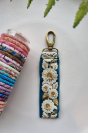 SLEUTELHANGER TURQUOISE GOLD