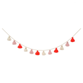 PINK WOOL TASSEL GARLAND - MERI MERI