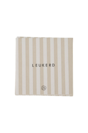 SERVETTEN LEUKERD HARTJE STREEP 12,5 X 12,5 CM - ZUSSS