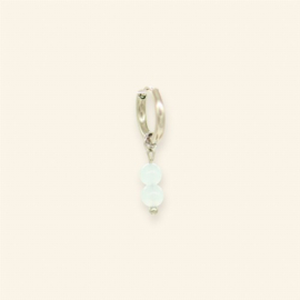 LIGHT BLUE OORBEL ZILVER - MABLE