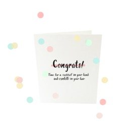 CONFETTI CARDS CONGRATS - THE GIFT LABEL