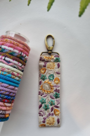 SLEUTELHANGER LILA/TURQUIOSE