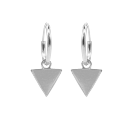 HOOPS SYMBOLS TRIANGLE SILVER - KARMA