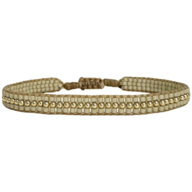 BRACELET AVA BEIGE GOLD - LEJU