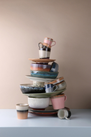 CERAMIC 70'S ESPRESSO MUGS (SET OF 4)