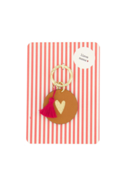 ANSICHTKAART SLEUTELHANGER LIEVE MAMA - ZUSSS