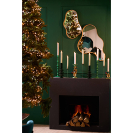 CANDLE STICK Ø12x36 cm VICARI SHINY GREEN
