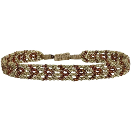 BRACELET PHOENIX  GOLD BROWN - LEJU