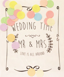 CONFETTI CARD WEDDING TIME  - THE GIFT LABEL