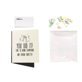 CONFETTI CARD BECAUSE I HAVE A SISTER  - THE GIFT LABEL