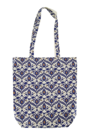 KATOENEN SHOPPER MET PRINT ZAND - ZUSSS