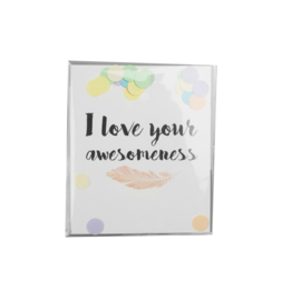 CONFETTI CARD I LOVE YOUR  - THE GIFT LABEL