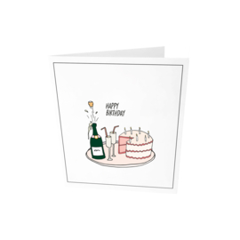 GREETING CARD HAPPY BIRHTDAY - THE GIFT LABEL