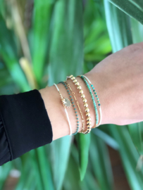 ARMBANDJE GOUD TURQUOISE - BLINCKSTAR