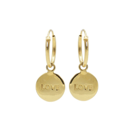 HOOPS SYMBOLS LOVE GOLD - KARMA