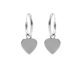 HOOPS SYMBOLS HEART SILVER - KARMA