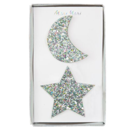 STAR & MOON HAIR CLIPS - MERI MERI