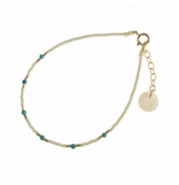 ARMBANDJE GOUD TURQUOISE - BLINCKSTAR