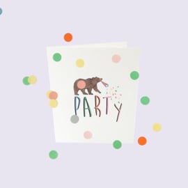 CONFETTI CARD BABY 'PARTY' - THE GIFT LABEL