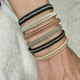 BRACELET AVA BLACK GOLD - LEJU