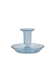 KANDELAAR GLAS SCHOTEL BLAUW - ZUSSS