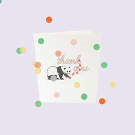CONFETTI CARD BABY 'THANK YOU' - THE GIFT LABEL