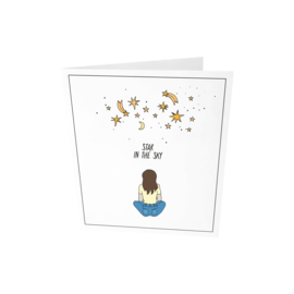 GREETING CARD STAR IN THE SKY - THE GIFT LABEL