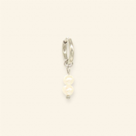 PEARL PARTY OORBEL ZILVER - MABLE
