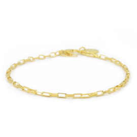 BRACELET SQUARE CHAIN GOLDPLATED - KARMA