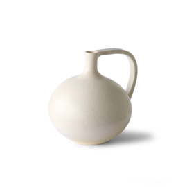 CERAMIC JAR WHITE M SPECKLED