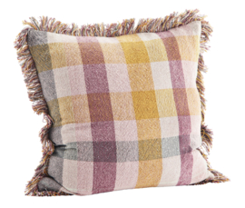 CHECKED CUSHION FRINGES- MADAM STOLTZ