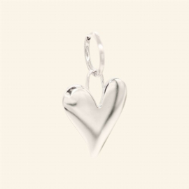STATEMENT HEART OORBEL ZILVER - MABLE