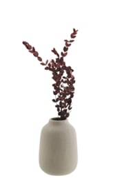 STONEWARE VASE MATT GREY - MADAM STOLTZ