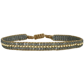 BRACELET AVA GREY GOLD - LEJU