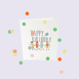 CONFETTI CARD BABY 'HAPPY BIRTHDAY' - THE GIFT LABEL