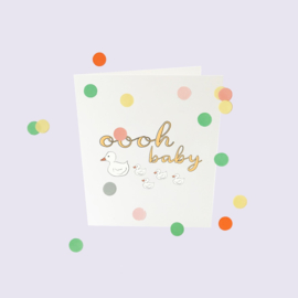 CONFETTI CARD BABY 'OOOH BABY' - THE GIFT LABEL