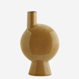 STONEWARE VASE MUSTARD