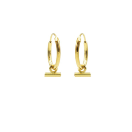 HOOPS SYMBOLS HORIZONTAL TUBE GOLD - KARMA