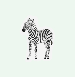 CUT OUT CARD ZEBRA - THE GIFT LABEL